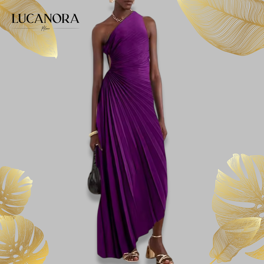 Ida Dominici™ Abito lungo monospalla con cut-out di