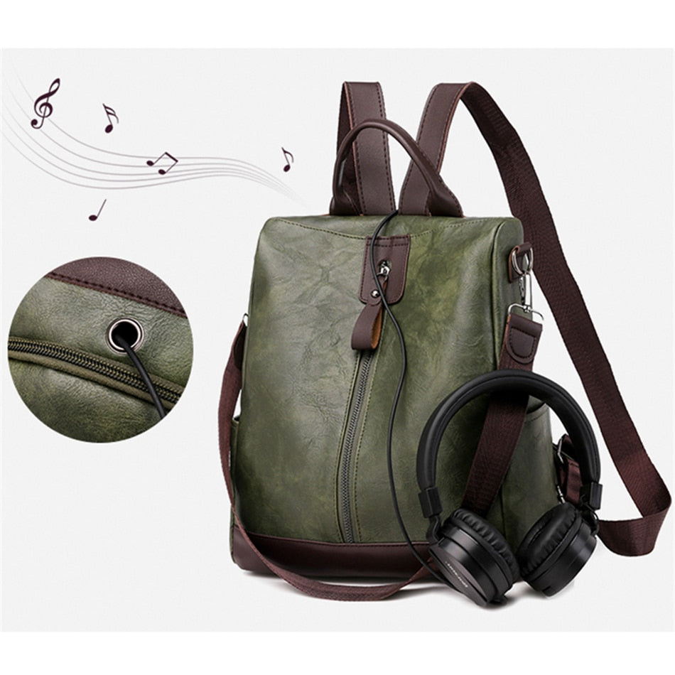 Iris Anello™ Zaino da viaggio vintage multifunzione antifurto