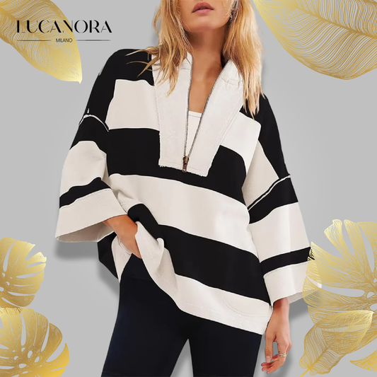 Keira™ Camicia vintage a righe oversize