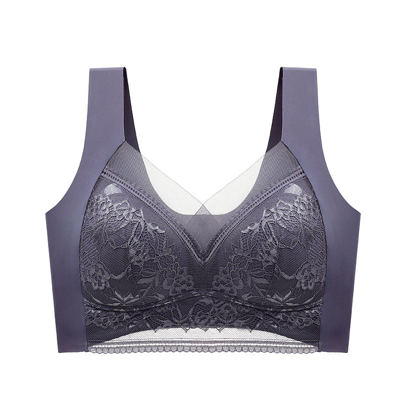 LaceLuxe™ donna Reggiseno in pizzo e seta ghiacciata da