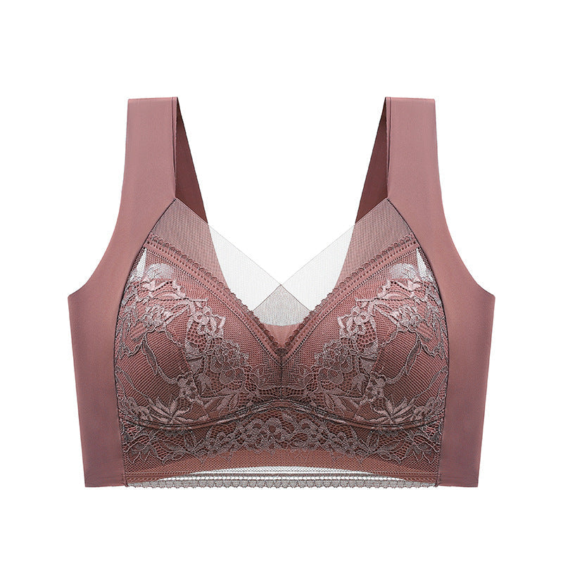 LaceLuxe™ donna Reggiseno in pizzo e seta ghiacciata da