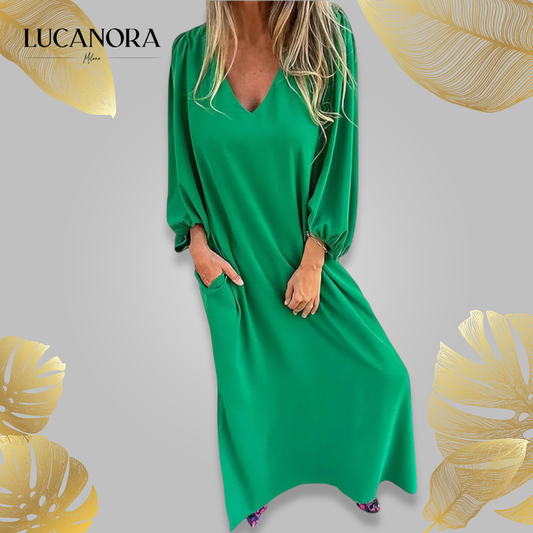 Lena Portanova™ Abito lungo elegante Boho di