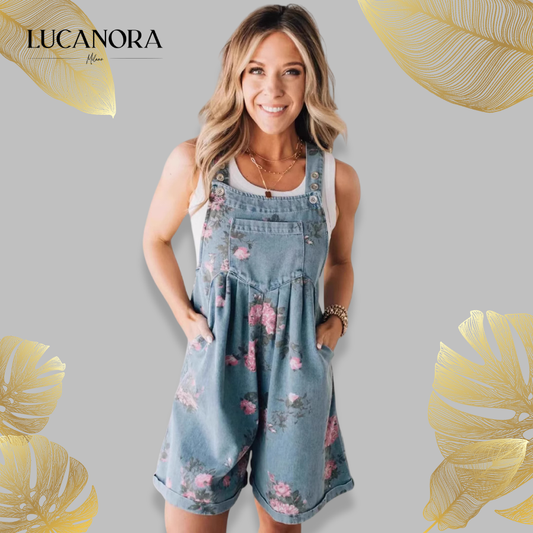 Leonia Bonzo™ Tuta in denim floreale vintage