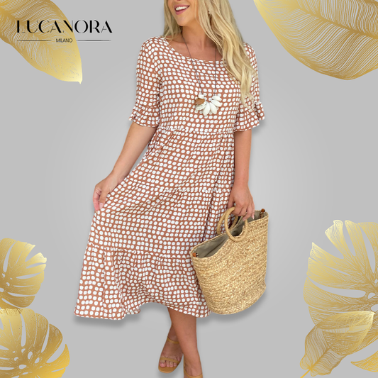 Lia Fracasso™ Abito midi con motivo a pois