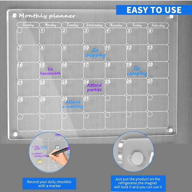 MagPlan™ Calendario magnetico in acrilico