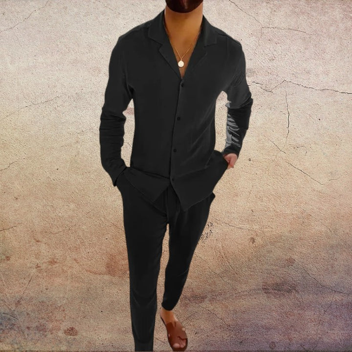 Maurizio Cavalli™ Set casual in due pezzi in tela di cotone