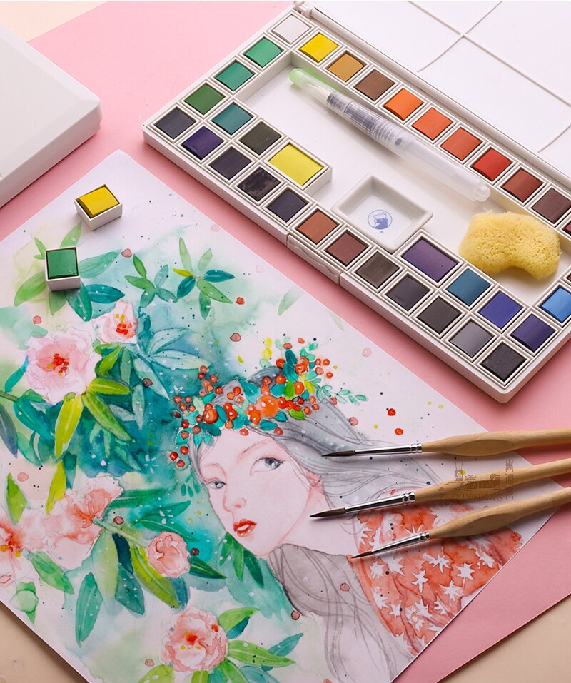 MiniArt™ Set di pennelli artistici in miniatura in legno
