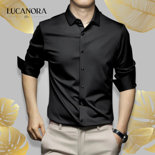 Nino Pannullo™ Camicia antipiega classica ed elegante da uomo