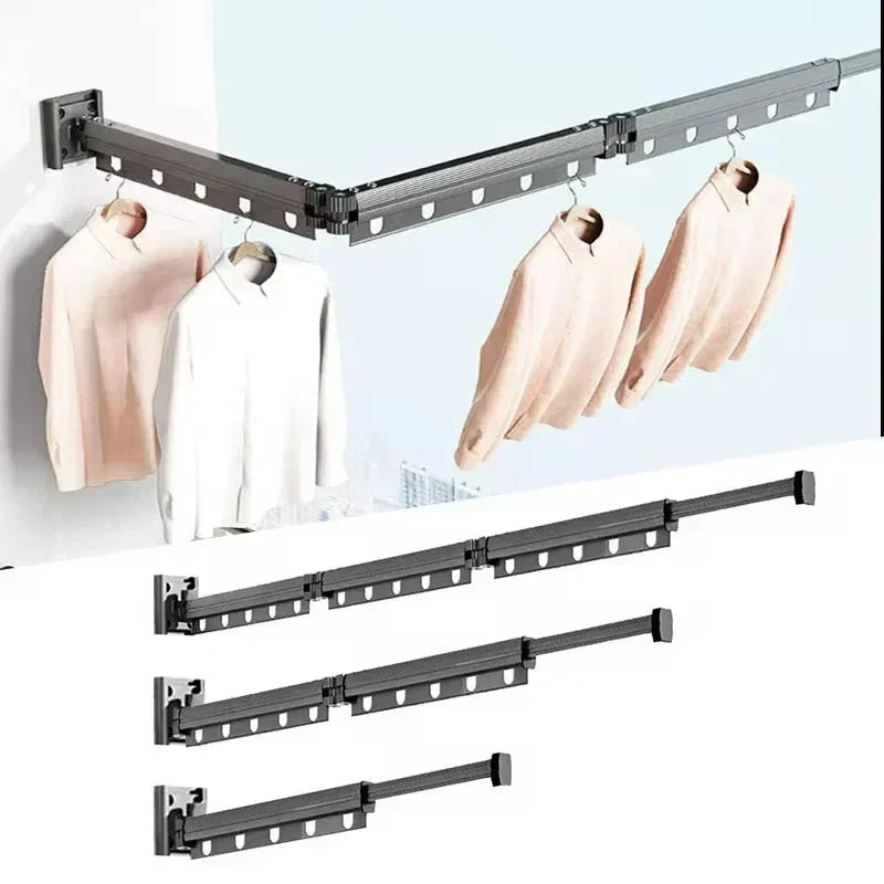 RetractRack™️ Appendiabiti a parete estraibile con ventosa