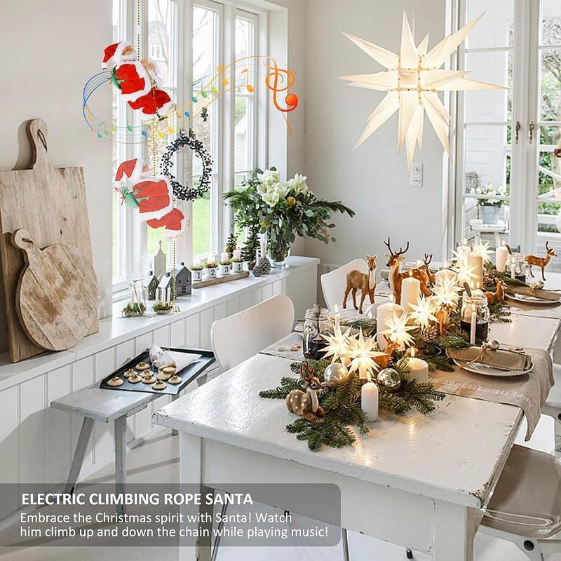SantaRope™ Decorazione per Babbo Natale con arrampicata su corda