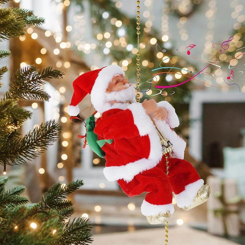 SantaRope™ Decorazione per Babbo Natale con arrampicata su corda