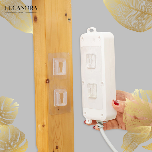 SecureGrip Duo™️ Staffe di montaggio doppie con adesivo acrilico, confezione da 10