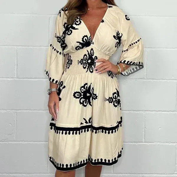 Ulfa Carboni™ Abito floreale boho da donna