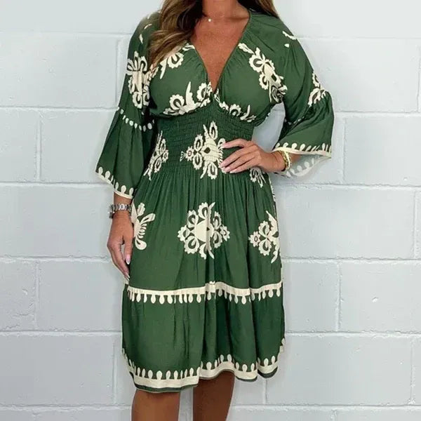 Ulfa Carboni™ Abito floreale boho da donna