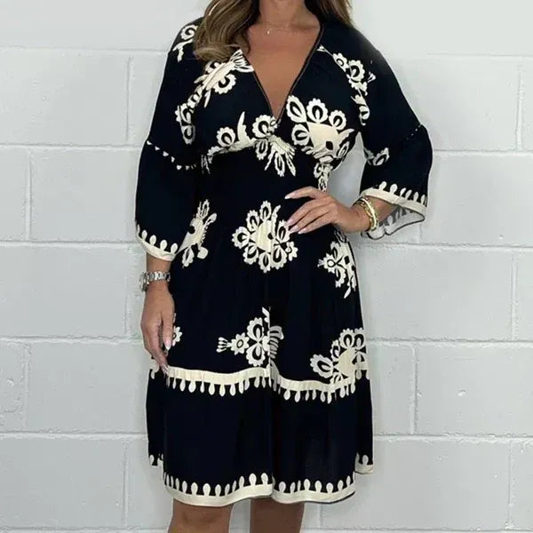 Ulfa Carboni™ Abito floreale boho da donna