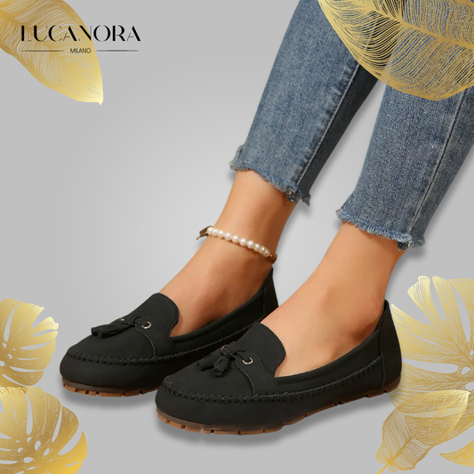 Zoe Garofano™ Comodi mocassini vintage da donna